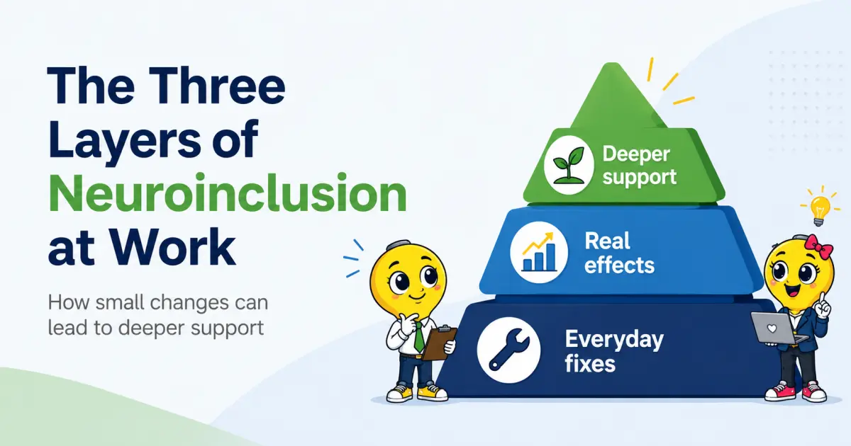 The three layers of neuroinclusion at work, from everyday fixes to deeper support