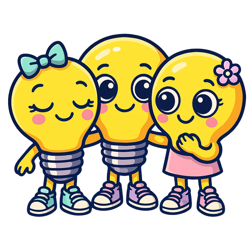 ADHDappi group of characters representing family and support for ADHD and autism